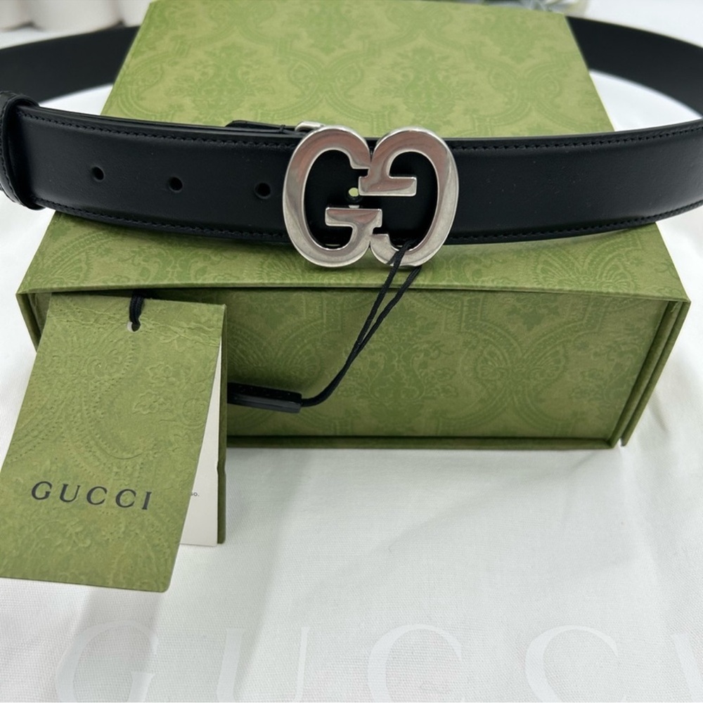Men’s Gucci, leather interlocking GG buckle size 115 cm/46 inch made in Italy - Picture 2 of 8